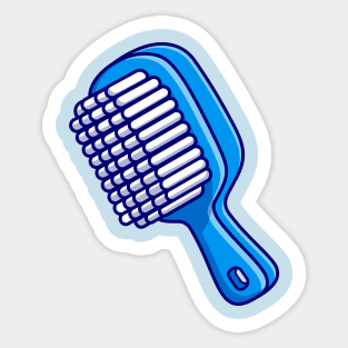 Comb Hair Cartoon Sticker